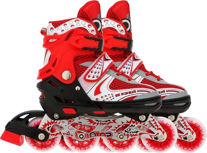 Inlineskates Verstelbaar Aluminium Frame Soft Boot Schoen
