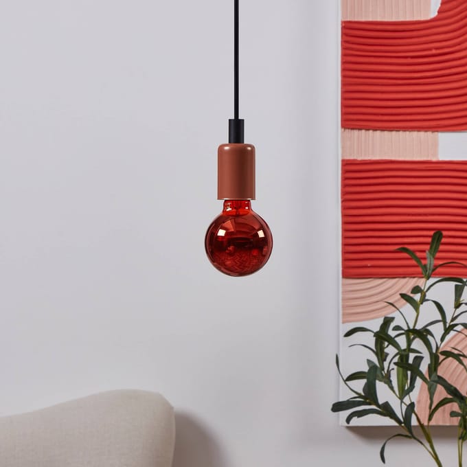 Eglo Ledfilamentlamp Globe - Koper - D8cm - Dimbaar - Warm Wit - E27 - 4w