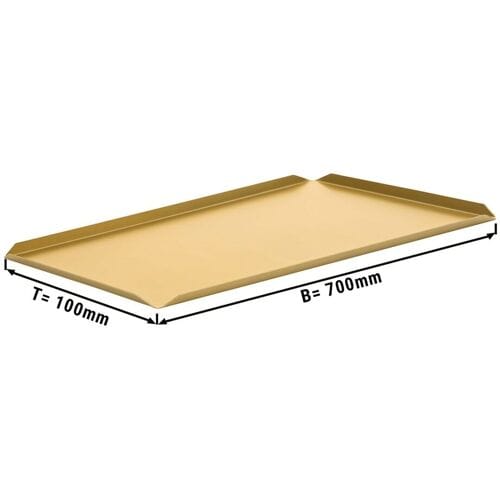 GGM Gastro (5 stuks) Vitrineplateau - Aluminium - 700x100x10mm - champagner champagne