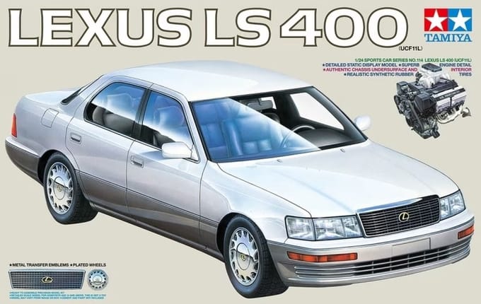 Tamiya Modelbouwpakket Auto - 24114 Lexus LS400 - UCF11L Plastic - 1:24 - Modelbouw