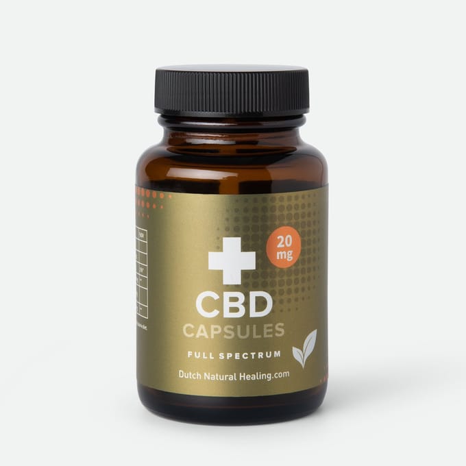 CBD Capsules 60 Stuks - 100% Full Spectrum Hennepextract - Onafhankelijk Getest - CBD Supplementen - 20mg CBD per Capsule