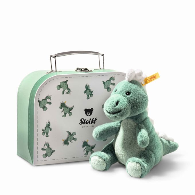Steiff Joshi baby T-rex in koffer 16 cm. EAN 067280