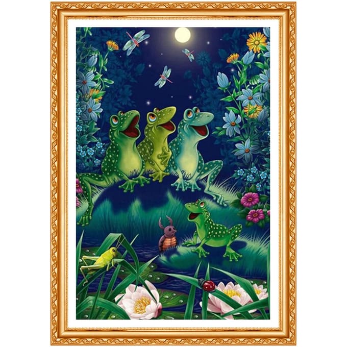 Peinture Diamant Point de Croix Broderie Strass Décoration Maison Cadeau 20X30CM beige