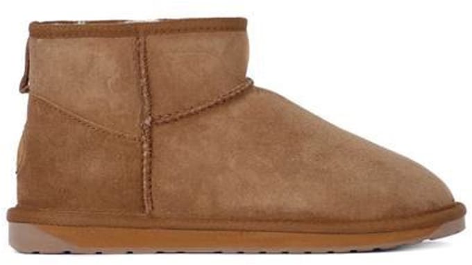 EMU Stinger Micro enkellaarsje van echte, Australische lamsvacht EMU Beige