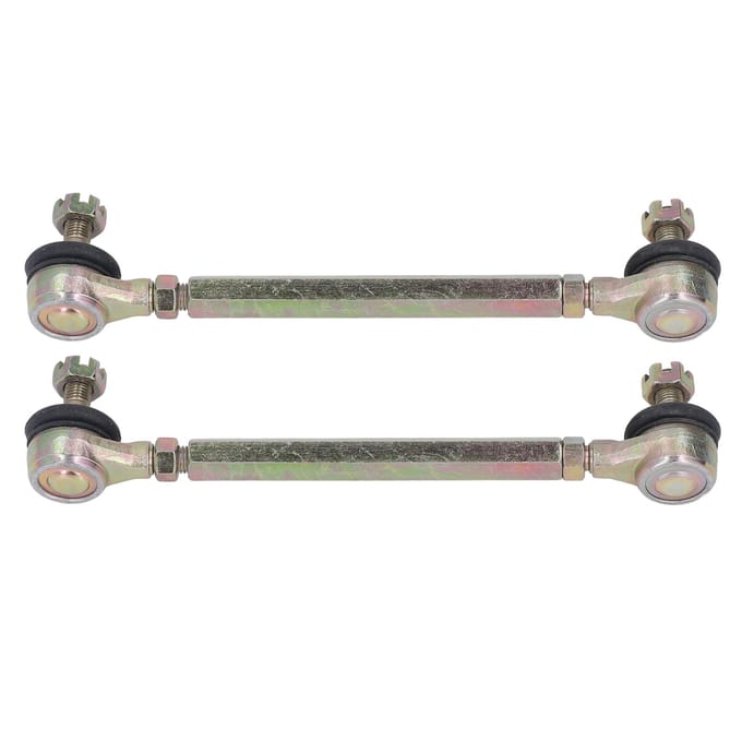2 Stuks Stuurkogel M10 10mm Draad Staallegering Stabilisatorstang Eindset voor 50cc 70cc 90cc 110cc ATV gray