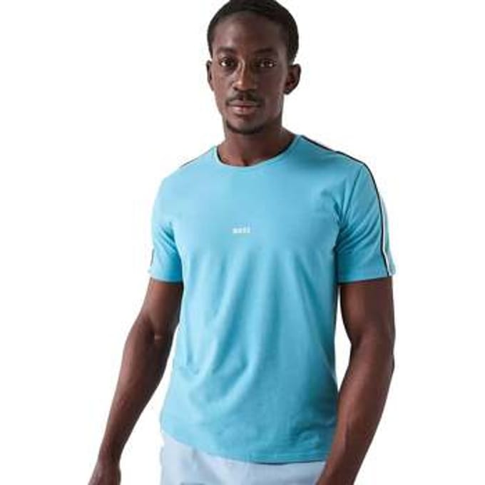 T-shirt Korte Mouw BOSS Lightweight Unique T-Shirt Light Pastel Blue