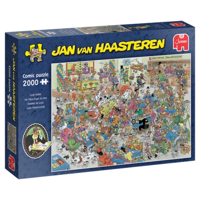 Jan van Haasteren NK Mens Erger Je Niet - Puzzel 2000 stukjes volwassenen - Legpuzzels