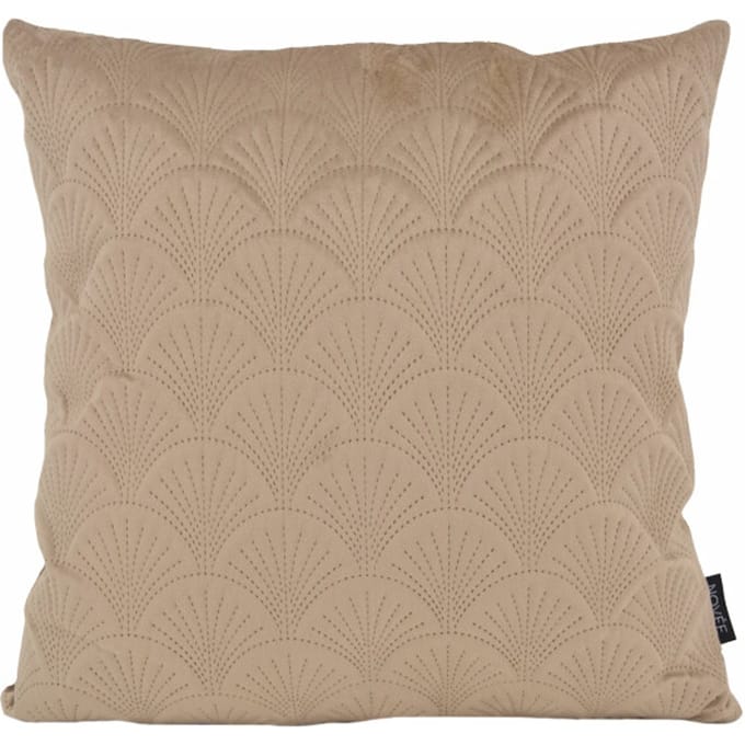 NOVÉE Sierkussen velvet shell taupe | 45 x 45 cm | velvet / polyester