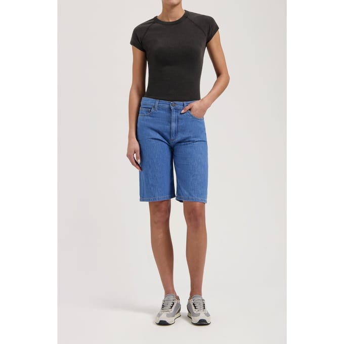 Mud Jeans Suzy Mid Short Medium Stone Taglia: S | Pantaloncini Outlet | Donna