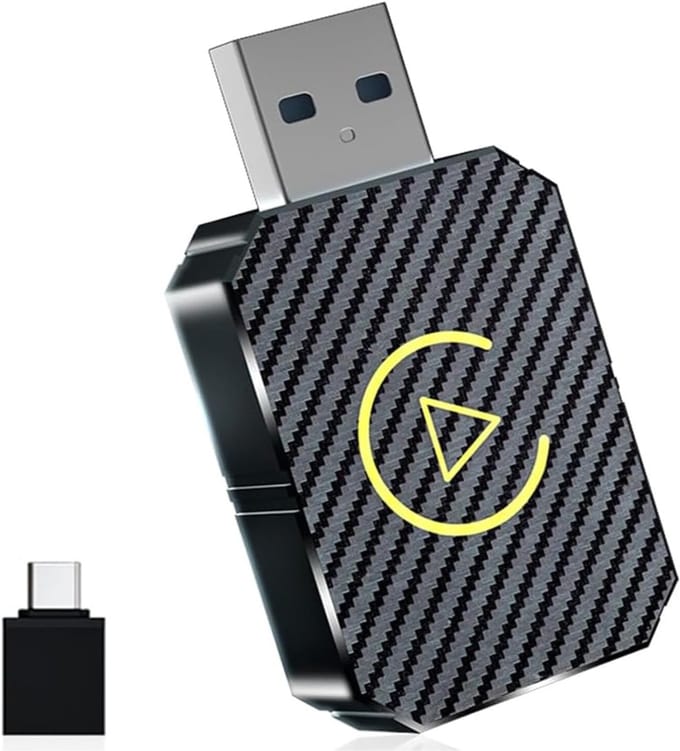 Core® Carplay dongle - Android Auto Dongle - Carlinkit - Zwart - 11cm x 9cm x 2cm