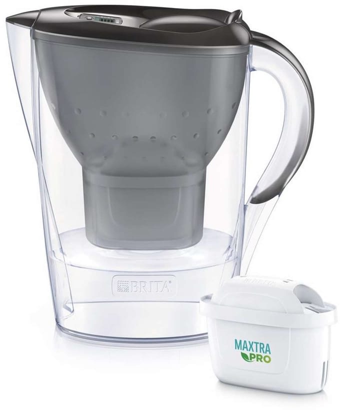 BRITA MARELLA Graphite filterkan en waterfilter, 2,4 L