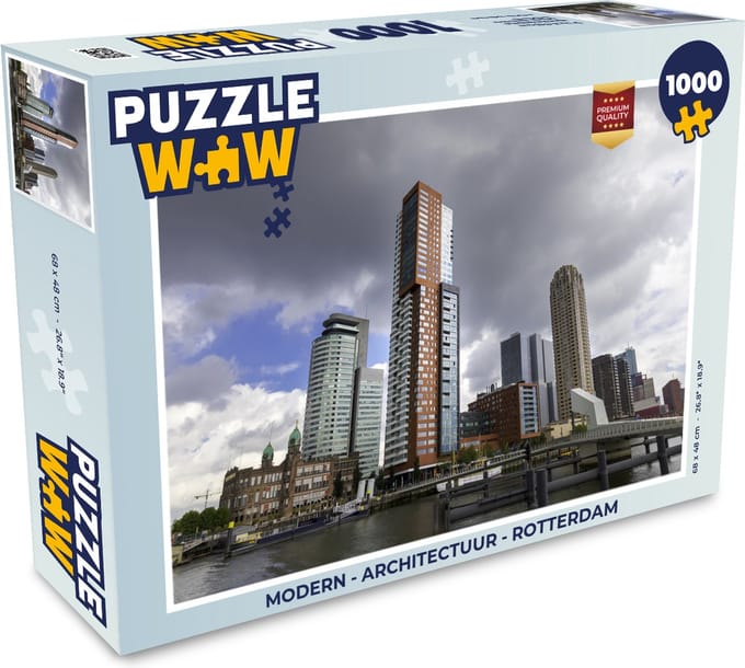 Puzzel Modern - Architectuur - Rotterdam - Legpuzzel - Puzzel 1000 stukjes volwassenen