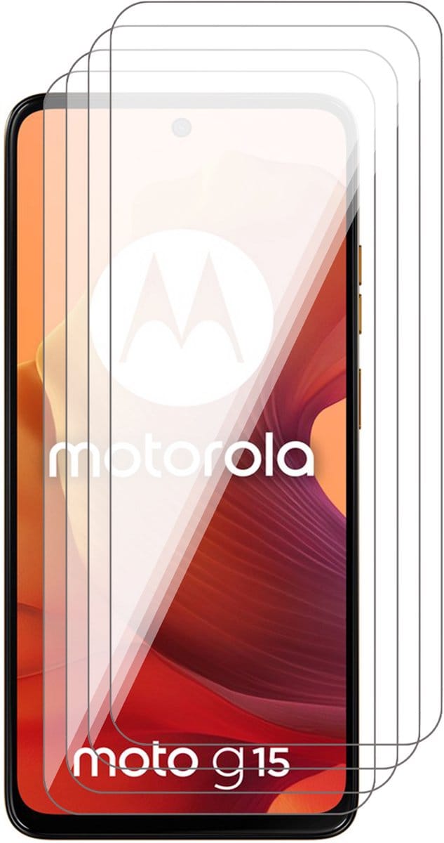 Screenprotector geschikt voor Motorola Moto G15 (Power) / G05 / E15 - 4x Glas Screen Protector