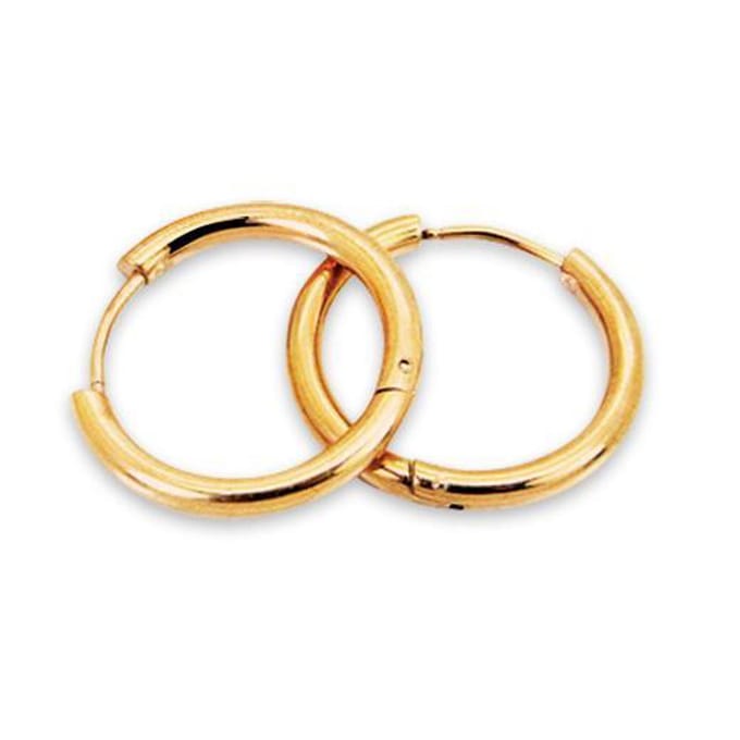 Amanto Oorbellen Daviz Rosé - 316L Staal Rosé - 2.5mm - Ø21mm