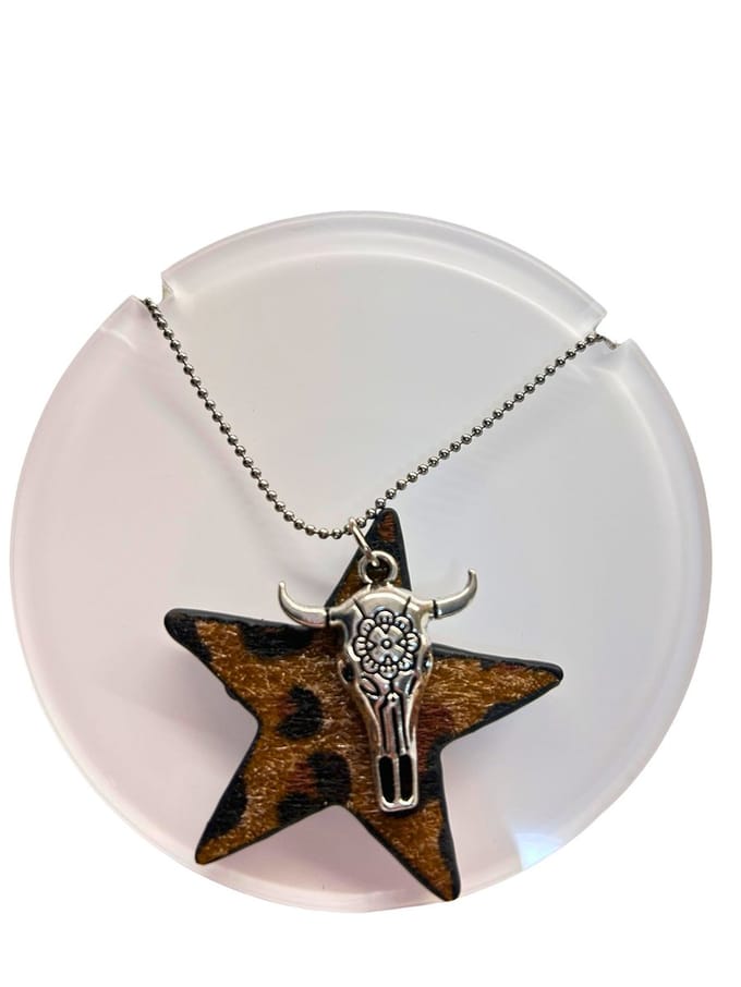 2 Love it Ster Cognac Brown - Ketting