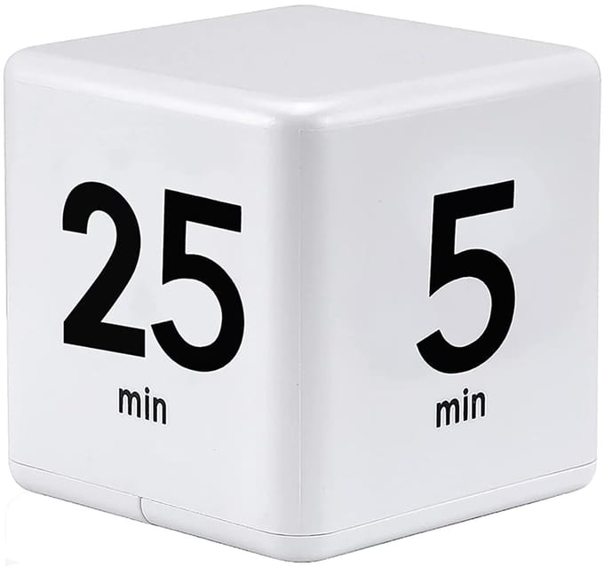 QTTVBTNA - Digitale Cube Timer – Keuken & Studietimer – Met LED Display, 4 Voorinstellingen en Alarm