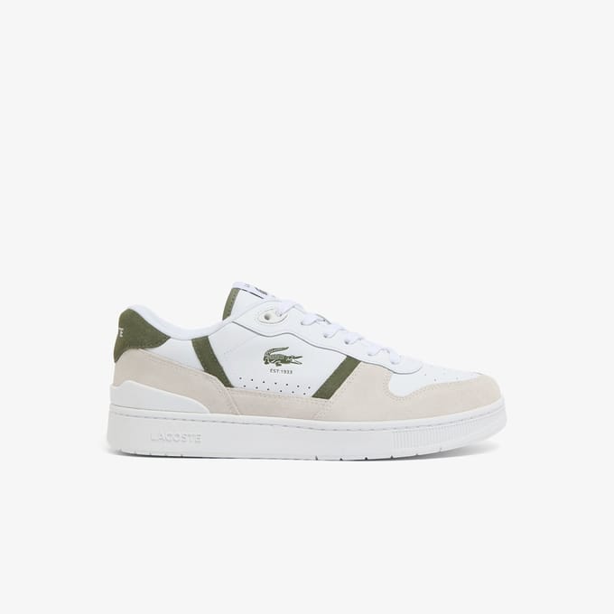 Lacoste T-CLIP SET 126 7 SMA WHT/KHK Heren Sneakers - wit-khaki