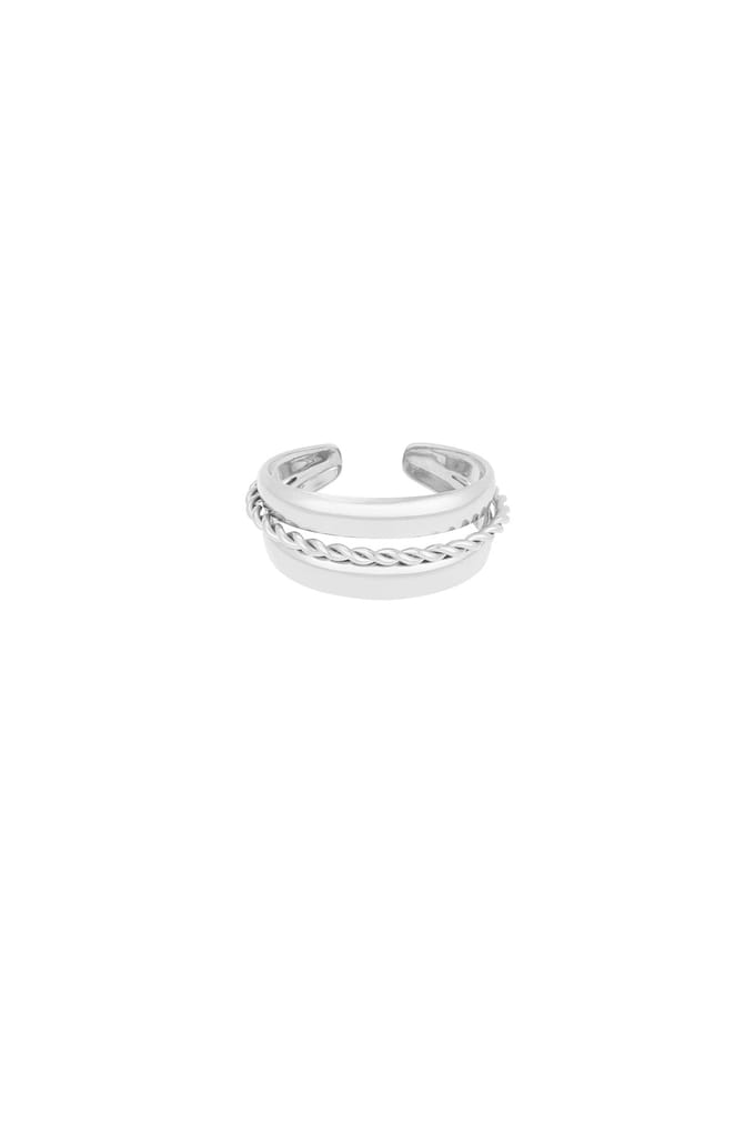 Nova Layer Ring - Silberfarben / Einheitsgröße