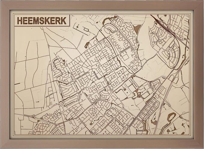 Decoratief Beeld - Houten Van Heemskerk - Hout - Bekroned - Bruin - 21 X 30 Cm