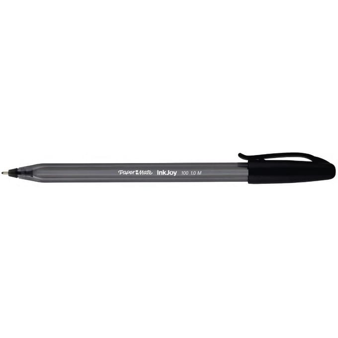 "Paper Mate InkJoy 100ST-balpennen | Medium punt (1,0 mm) | Zwart | 1 stuk"