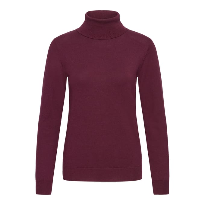 Slim Fit gebreide pullover van viscosemix model 'IHLULS'