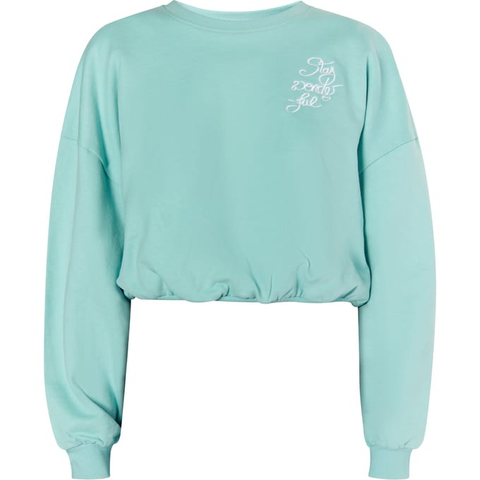 Mymo Cropped sweatshirt Dames aqua