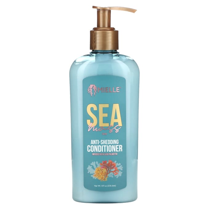Mielle, Anti-Shedding Conditioner, Sea Moss Blend, 8 fl oz (236.6 ml) white