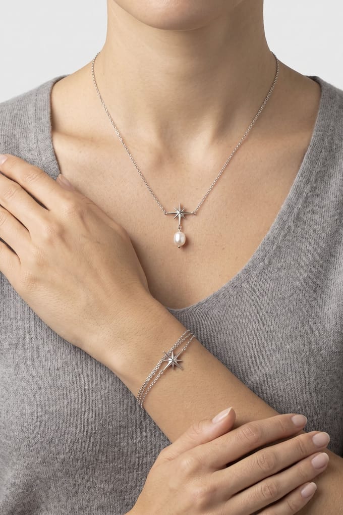 PURELEI Mahina Club Windrose Set Silver Größe: OS | Armbänder Outlet | Damen | Grau