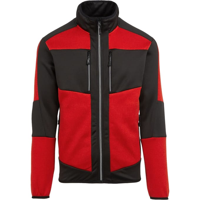 Regatta E-Volve gebreide stretch midlayer voor volwassenen (Klassiek rood/zwart)