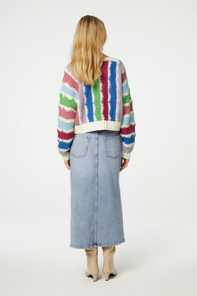 Fabienne Chapot Heath Pullover Multi Stripe Maat: M | Sweaters Outlet | Dames
