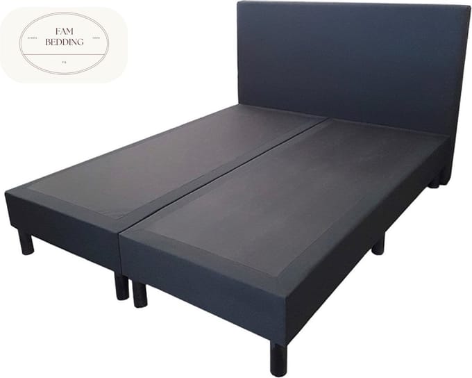 Boxspring Bjorn zonder matras Antraciet 130x190