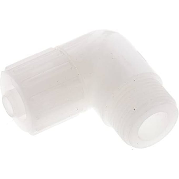 15x9mm & G3/4'' PVDF L-Vorm Knelfitting Buitendraad 10bar Kunststof en Polyamide