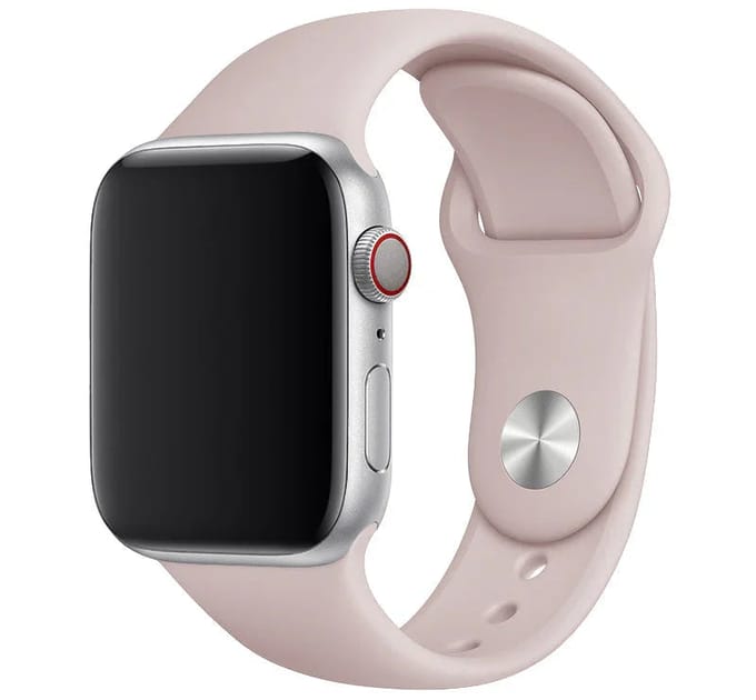2+1 | Apple Watch Bandje - Siliconen - Roze Zand