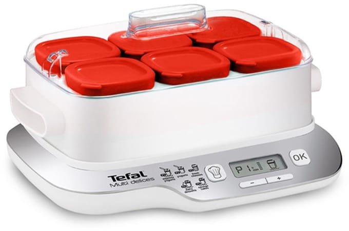 yoghurtmaker 6 potten van 140ml 450w - tefal - yg660132