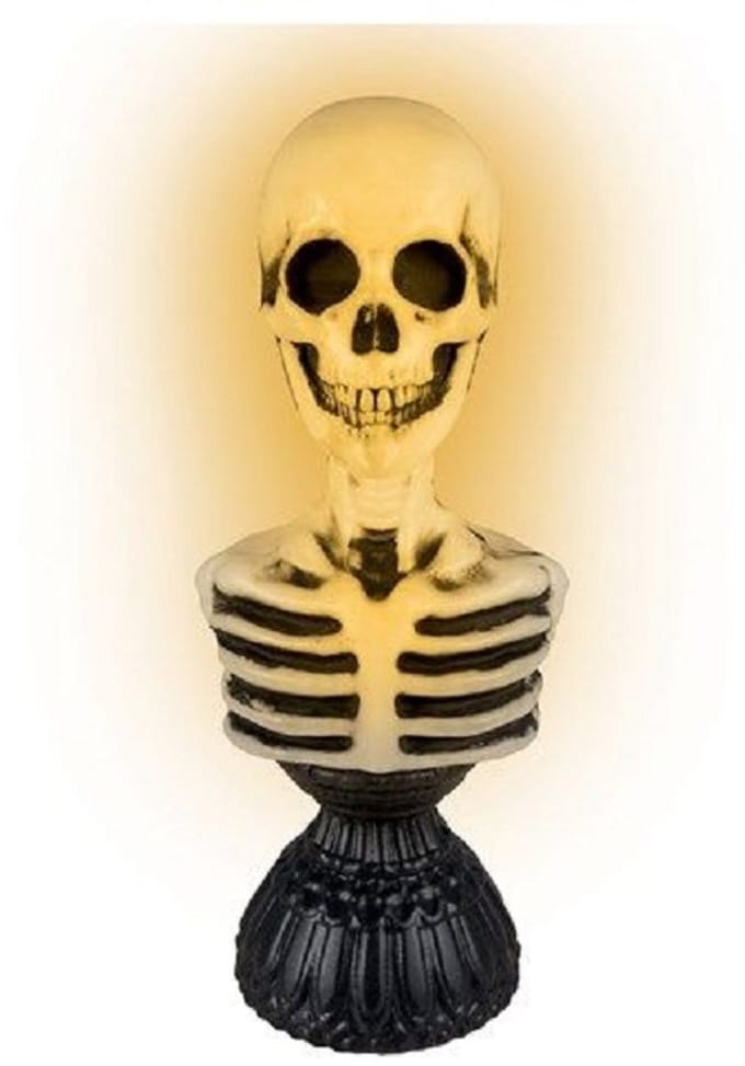 Skeletbuste met licht & geluid (38cm) - Halloween -