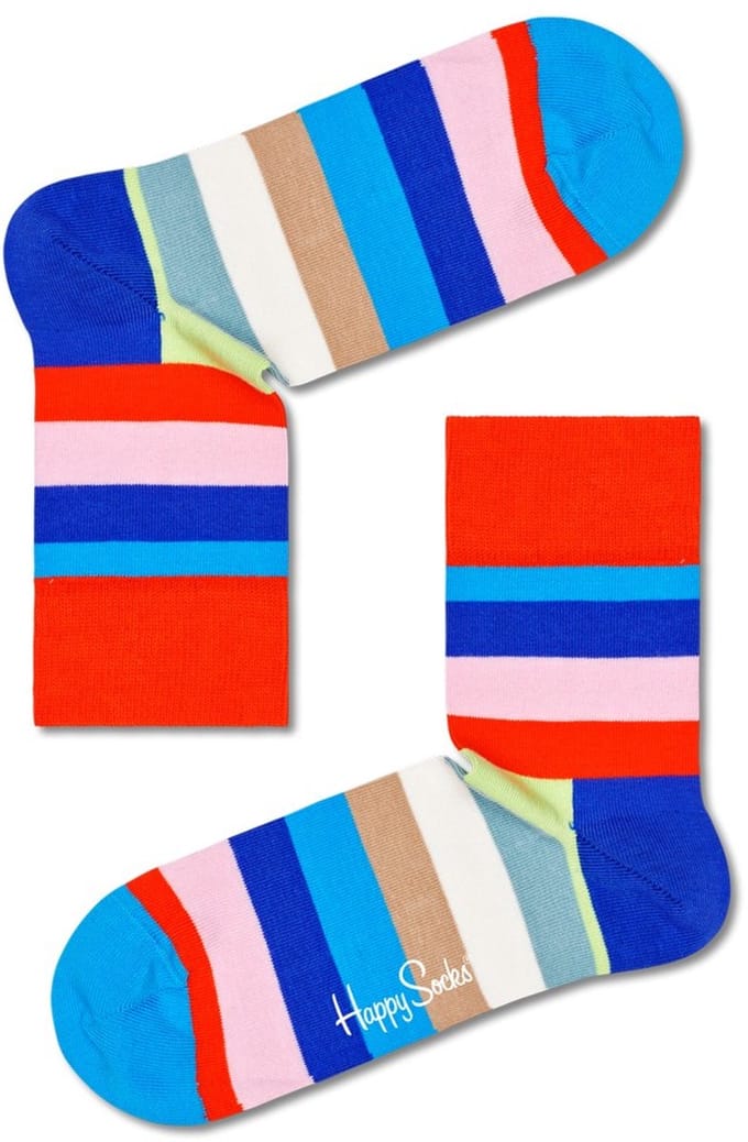 Happy Socks STR13-2900 Stripe Half Crew Sock - Maat 41-46