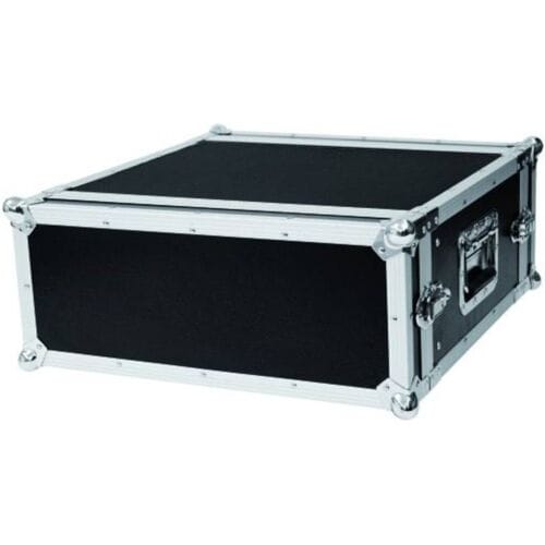 Roadinger CO DD 19 inch rack 4 HE Hout Incl. greep