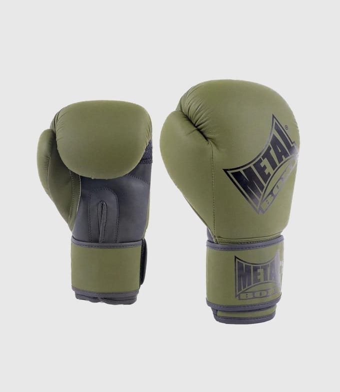 Bokshandschoenen voor Training in Kaki - 10 oz