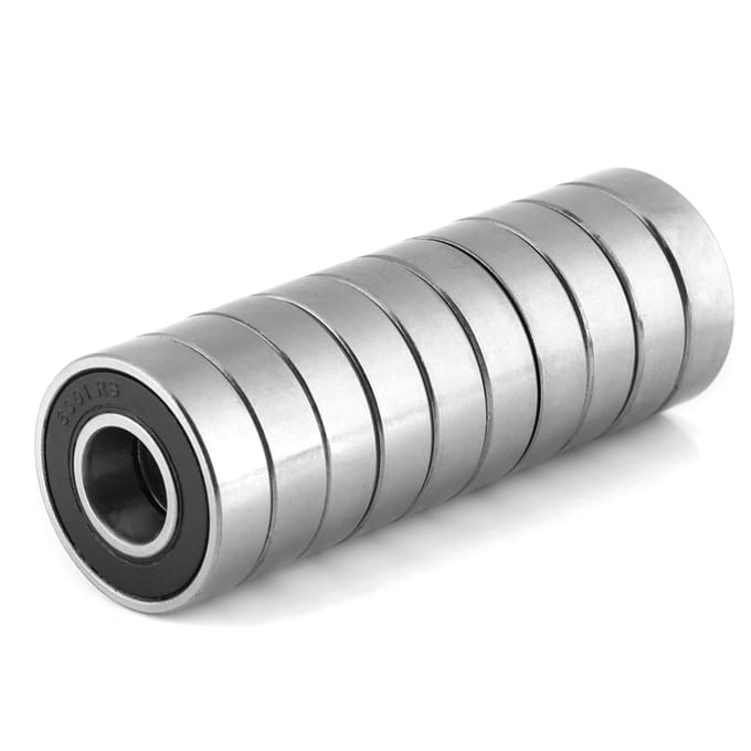 Lot de 10 roulements à billes à gorge profonde 60012RS, durables et multi-usages, scellés en caoutchouc(12x28x8mm)