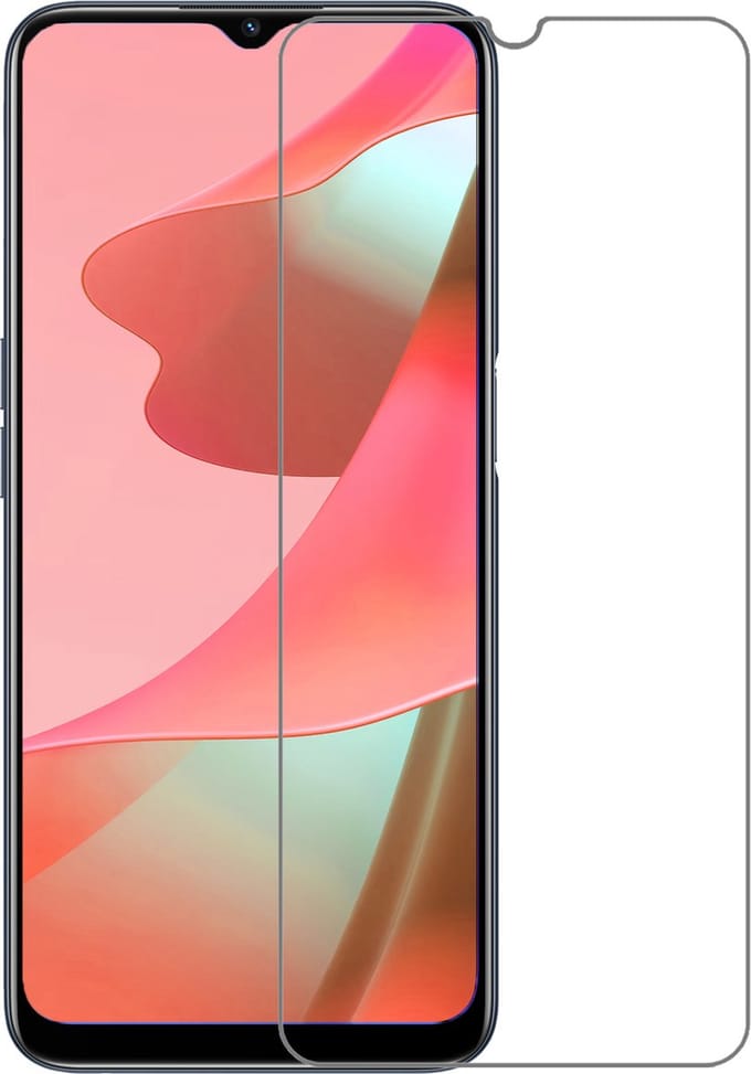 Screenprotector - Geschikt voor OPPO A16 - Extra Sterk - Beschermglas - Gehard Glas - Tempered Glass - Screen Protector - Bescherm Cover