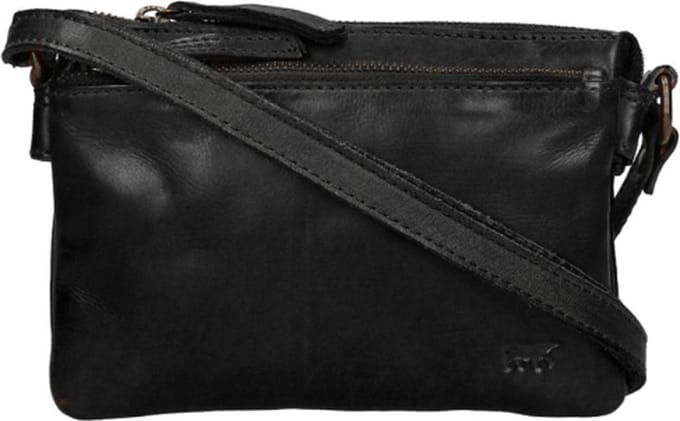 Bear Design Kleine Crossbodytas / Schoudertas Dames - Leer - Maithe - Zwart