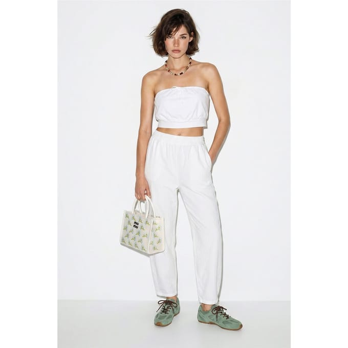 Elastische Taille Rechte Leggings met Zakken