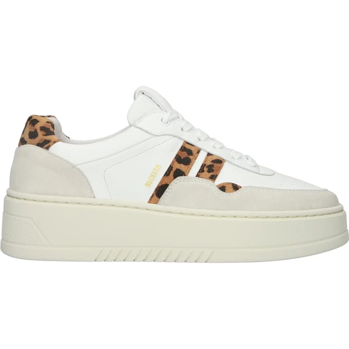Blackstone GARNET KODA - FL720 White Leopard - Sneaker (low) - Vrouw - White - Maat: 40