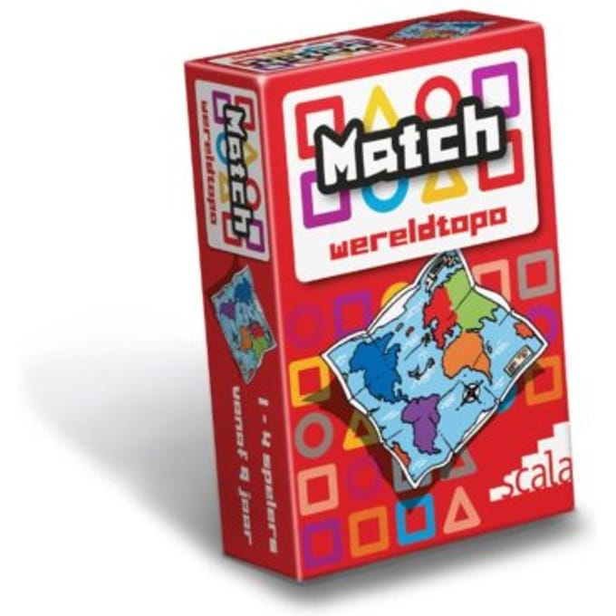 Scala Match Wereldtopo - Educatief Kaartspel