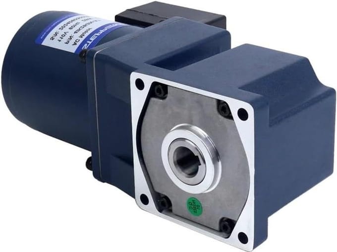AC Inductie Motor - Elektronische Starter - Industriële Toepassing - Holle As Flens - 80mm - Zilver