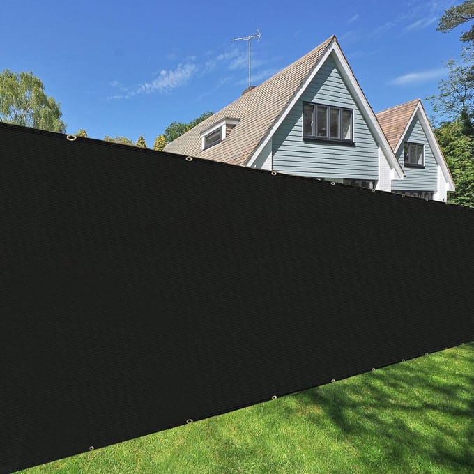 Zwart Privacy Scherm 150 cm x 150 cm voor Tuin en Balkon