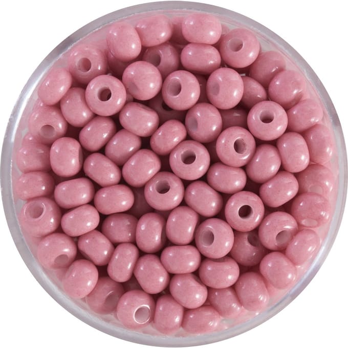 Rocailles, rijke kleuren, 4,5mm - Lichtroze