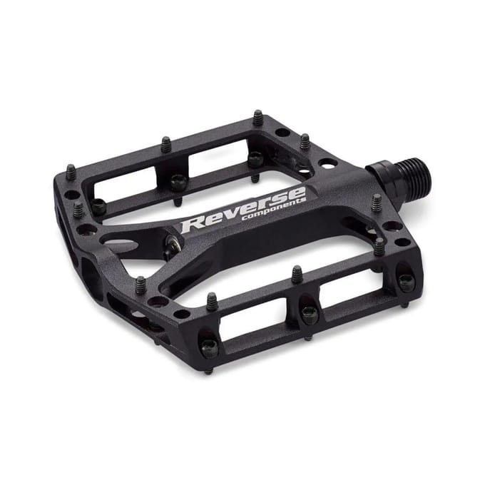 Paar platte pedalen Reverse Components Black one