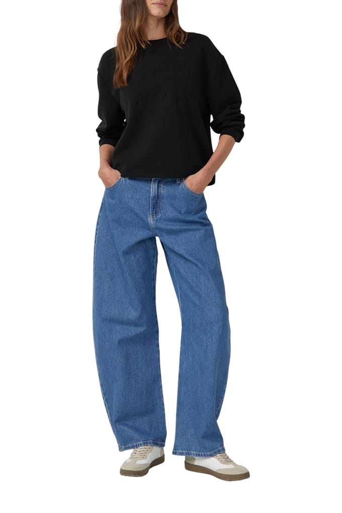Regular fit sweatshirt van modalmix