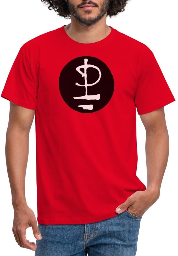 Pink Floyd Logo Zwart Wit T-Shirt Heren